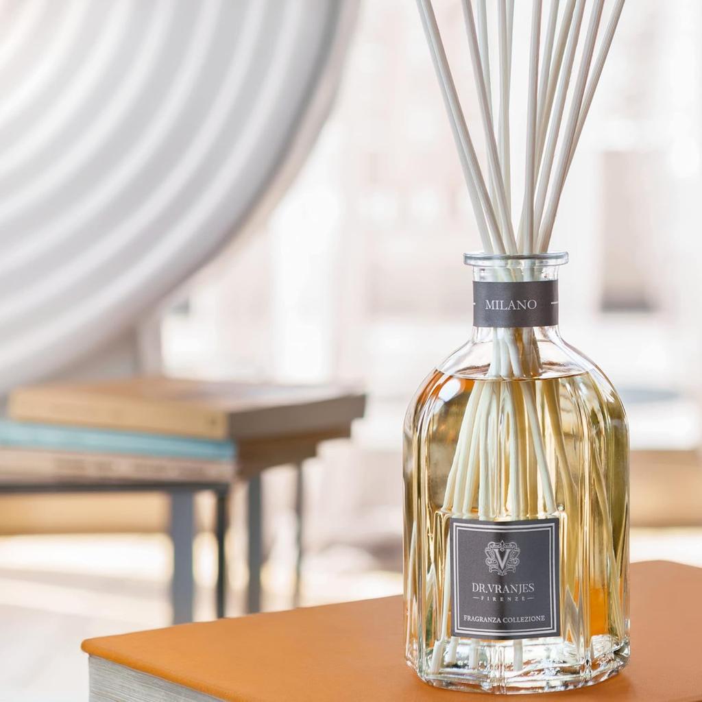 VRANJES Dottor VRANJES MILANO Диффузор Сменный блок 500 мл Ароматизатор для помещений с тростниковыми палочками Аромат пряных нот, который улучшает концентрацию внимания В комплекте