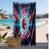 Пляжное полотенце с принтом AC Milan, быстросохнущее, мягкое, портативное, большое, прямоугольное, пляжное покрывало для путешествий, бассейна
