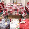 Large Christmas Table Cloth Printed Tablecloth Cover Xmas Party Holiday Decor Kitchen