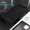 (Black) For iPhone 16e Case Drop Proof Liquid Silicone Soft Lining Back Phone Cover