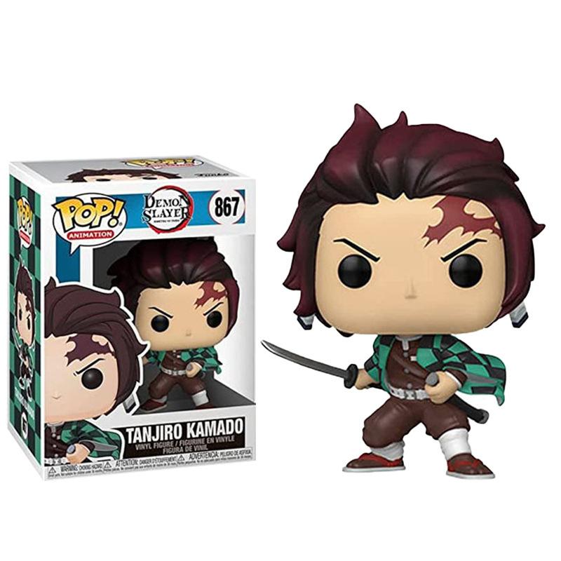 Demon Slayer POP Figure Tanjiro Kamado Nezuko Inosuke Anime Figurine Collectible Model 868 871