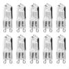 10Pcs G9 Light Bulbs 18W Halogen Lamps Energy Saving Warm White Oven for Chandeliers