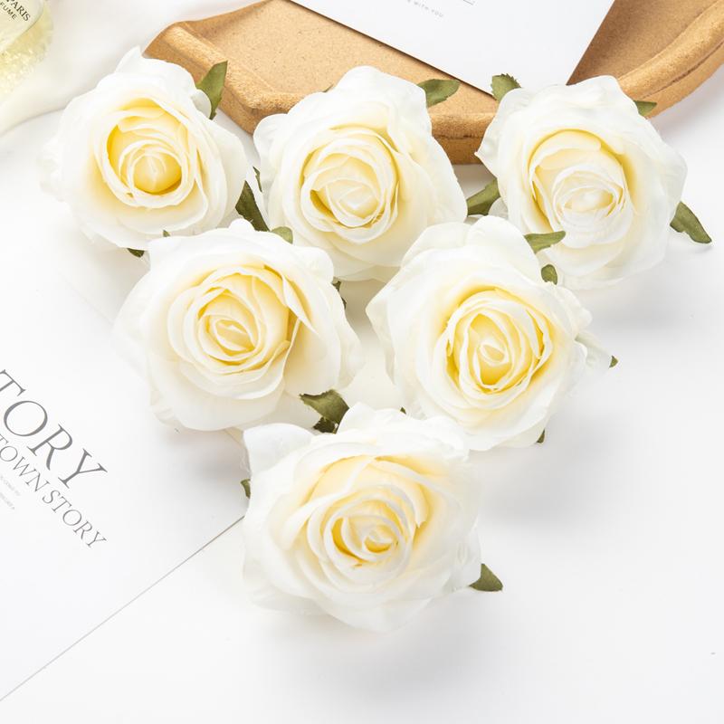 Искусственные цветы Розы Свадебные букеты Украшение дома Гирлянда Головной убор Свадебный Сделай сам Подарочная коробка Рождественские гирлянды Высокое качество