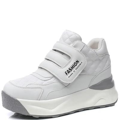 8 см натуральная кожа женская повседневная обувь массивные кроссовки на платформе танкетке женская зимняя обувь весна осень удобные женские