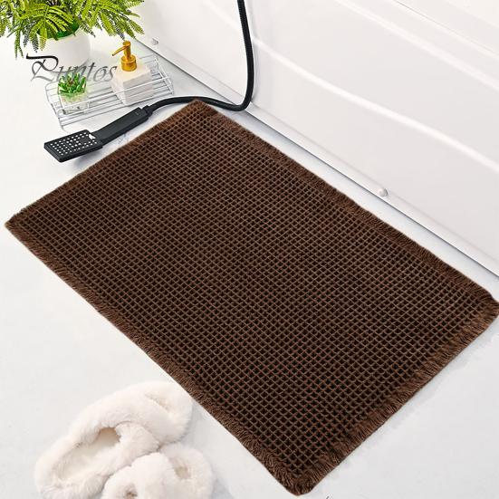 Коврик для пола Быстро впитывающий Утолщенный Быстросохнущий 3D Текстура Нескользящий Нижний Грязеулавливающий Коврик Многоцелевой Коврик для Ванной Душевой Раковины Кухни