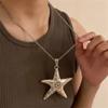 Минималистский стиль кулон звезда морская звезда ожерелье модная цепочка на шею ювелирные изделия для женщин девочек