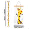Children's Height Chart, Growth Record, Wall Hanging Ruler for Playroom Decoration