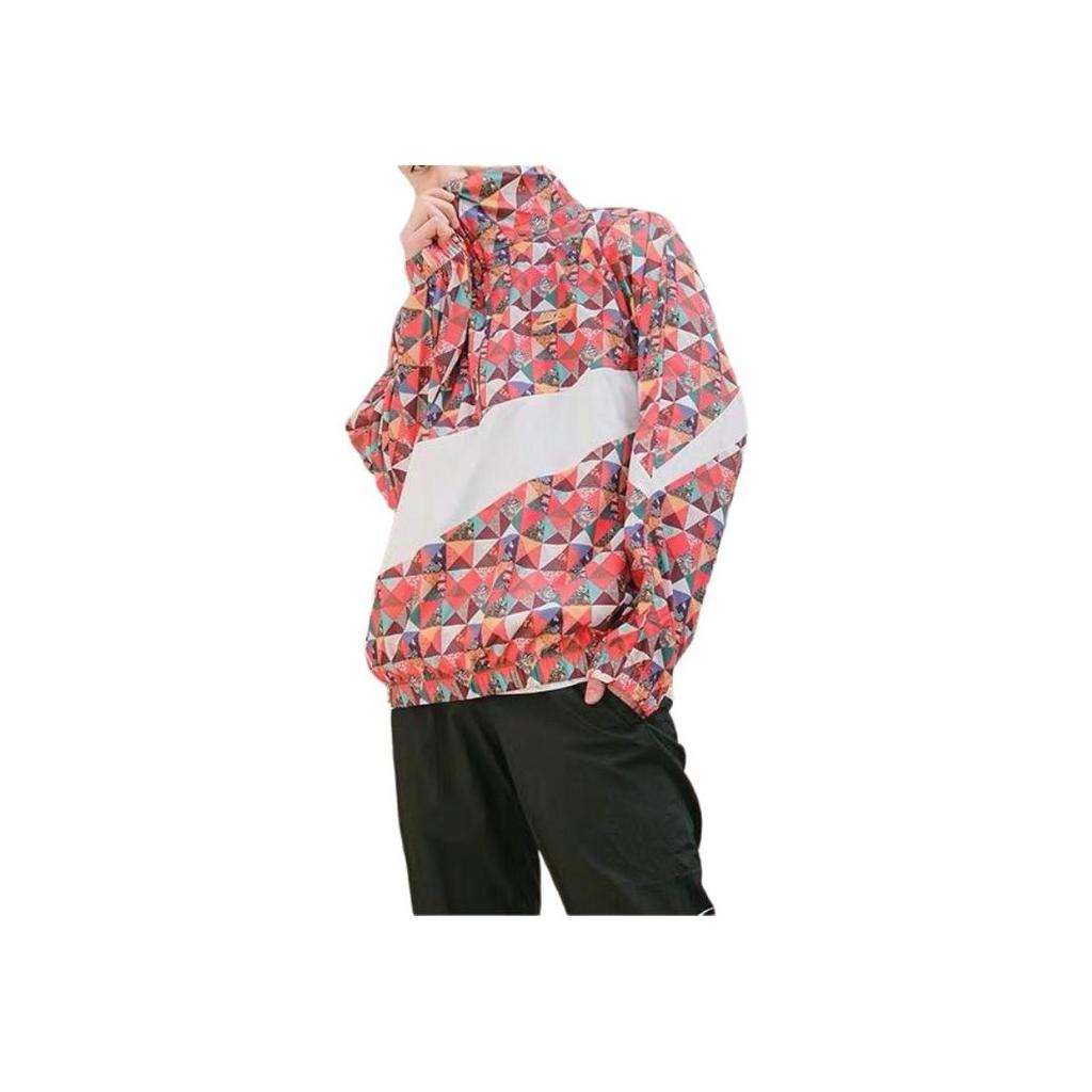 Nike Спортивная одежда с принтом логотипа, куртка с воротником-стойкой и полумолнией, мужские куртки с цветочным принтом CI7690-100