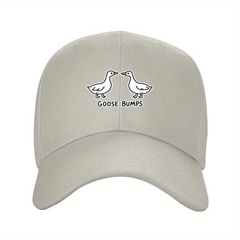 Funny Geese Goose Bumps Meme Baseball Cap Unisex Adjustable Polyester Outdoor Casual Hat