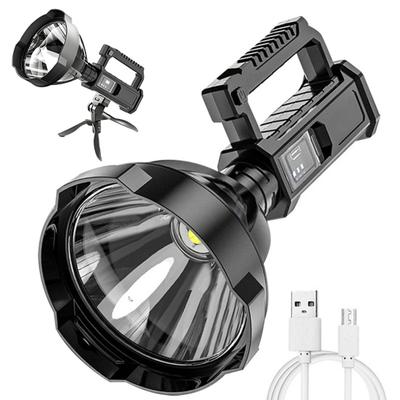 USB-перезаряжаемый прожектор, ручной фонарь высокой яркости с штативом, водонепроницаемый, ударопрочный, наружный прожектор для кемпинга, пеших прогулок, чрезвычайных ситуаций