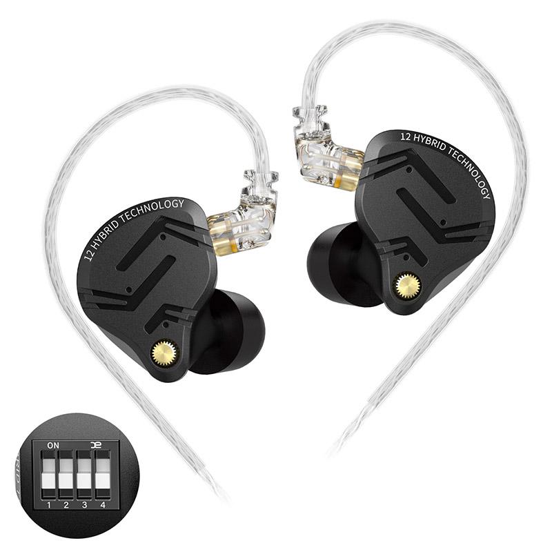 KZ ZS12 PRO X Металлические наушники 1DD+5BA Гибридные HIFI Бас Внутриканальные мониторные наушники Музыка Спорт Шумоподавление Гарнитура Новое поступление