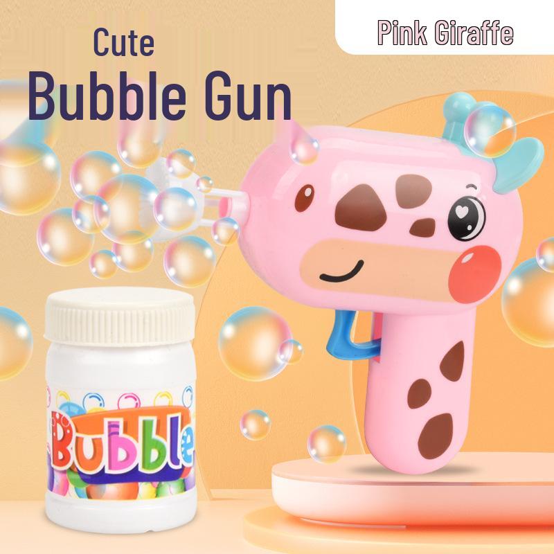 Dinosaur & Seahorse Bubble Gun - Kids' Summer Water Play Toy