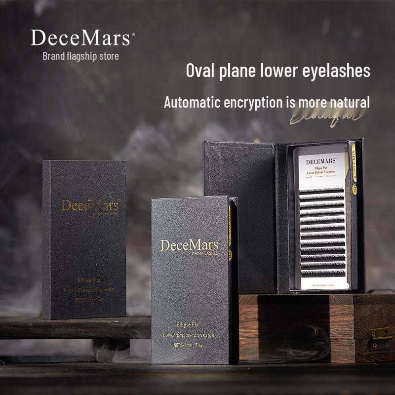 DeceMars Овальный Плоский Инструмент для Наращивания Ресниц с Двумя Наконечниками для Естественного Вида