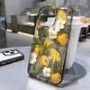Чехол для телефона Huahua Navel Orange для iPhone 16 15 14 13 12 11 Pro Max Ударопрочный Прозрачная задняя крышка 17 Air 16 15 14 Plus