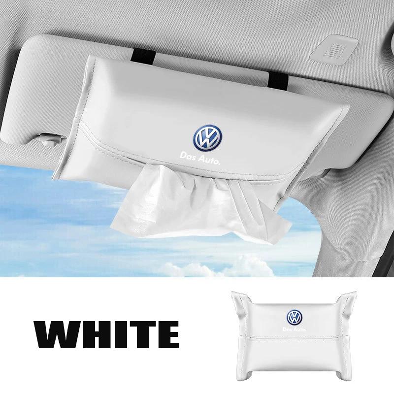 Для VOLKSWAGEN VW Автомобильная сумка-органайзер для салфеток на козырек, в подлокотник для Volkswagen Rline Passat Santana Touareg Tiguan Golf Bora Beet