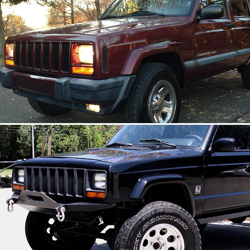 Front Bumper Side Marker Signal Light Housing Covers For Jeep Cherokee 1997 1998 1999 2000 2001 No Bulb/Socket Car Accessories