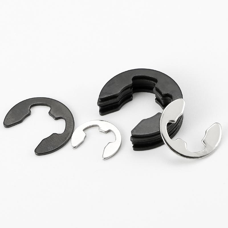 10/ 50/ 100pcs 304 Stainless Steel/ 65# Mn Steel E Clip Circlip Retaining Ring Washer M1.2 M1.5 M2 M3 M3.5 M4 M5 M6 M7 M8 to M13