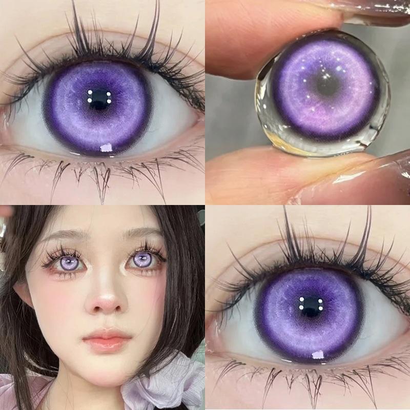 Mill Creek Cosplay Contact Lens with Grade Anime Eyes Mimic Semi-Coverage Contact Lenses 14.5mm Six Month Use