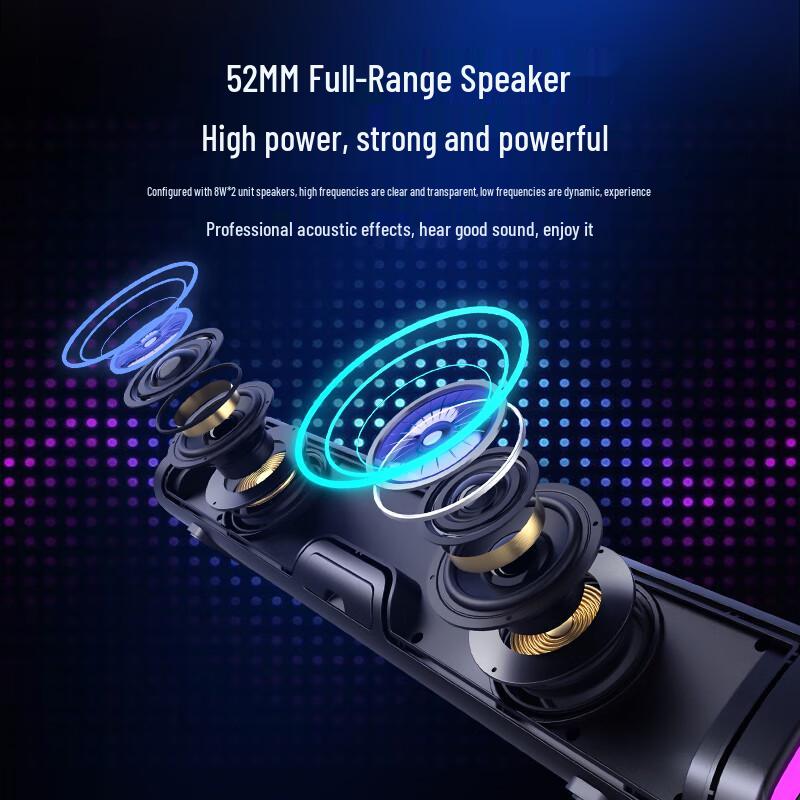 Lenovo WK02 Bluetooth Computer Speaker with RGB Lighting