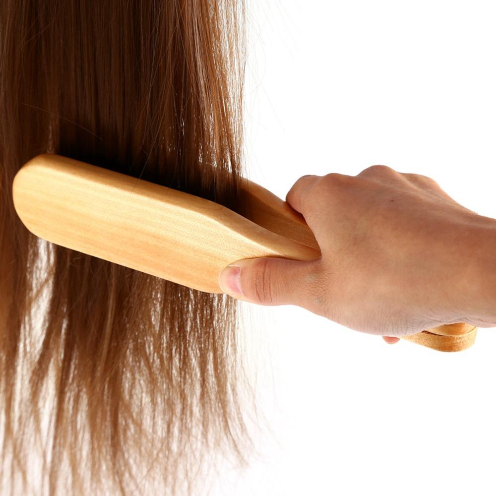 Wooden Hairdressing Comb Double Sided Double Sided Bristle Brush Double Brushes Comb Home Salon