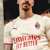 Puma Сезон 21-22 AC Milan Away Fan Edition Football Match Мужские майки с короткими рукавами Off-White 759127-02