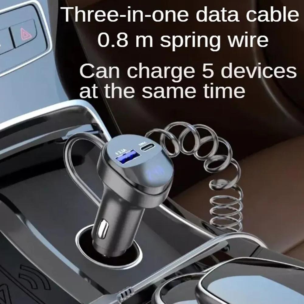 Автомобильный MP3-плеер FM-передатчик беспроводной Bluetooth 5.0 аудиоприемник автомобильный комплект Handfree Type-C USB быстрое зарядное устройство для iPhone Huawei