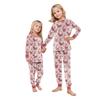 Matching Family Christmas Print Flannel Homewear Set Long-Sleeve Top And Pants