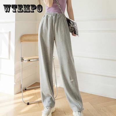 Американские свободные спортивные штаны Fried Street, женские свободные повседневные леггинсы, летние тонкие шаровары с высокой талией