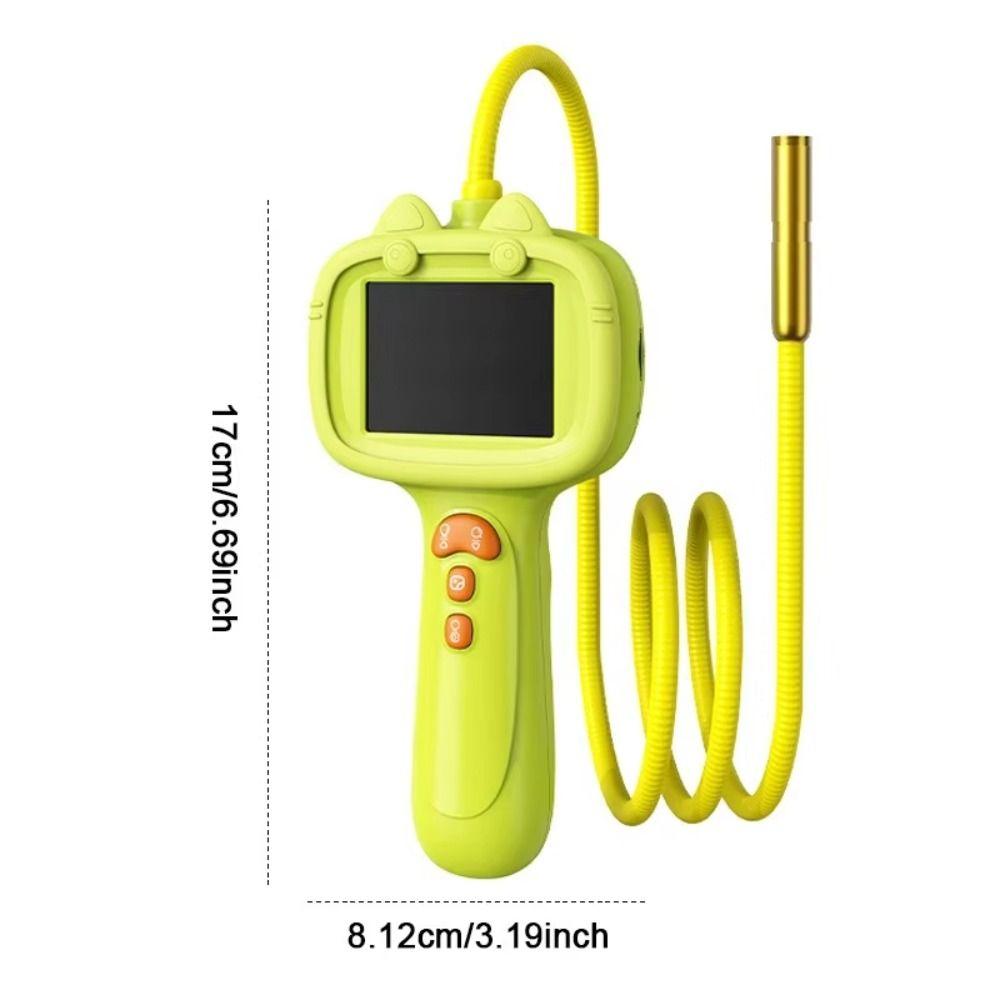 1080p HD Probe Kid Endoscope Camera 2.4-inch Display Handheld Endoscope  Educational Teaching