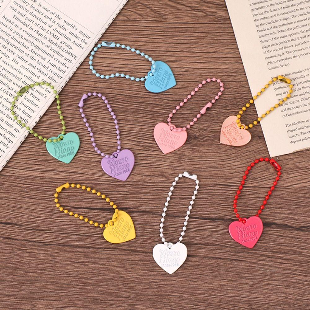 Fashion Heart Keychain Y2K Bag Key Chain Durable Love Pendant Keyring Girl
