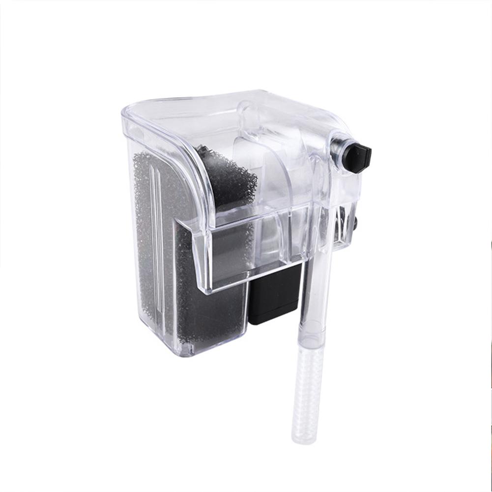Aquarium Filter External Hanging Thin Fish Tank Filter Waterfall Submersible Oxygen Aquarium Filter Pump