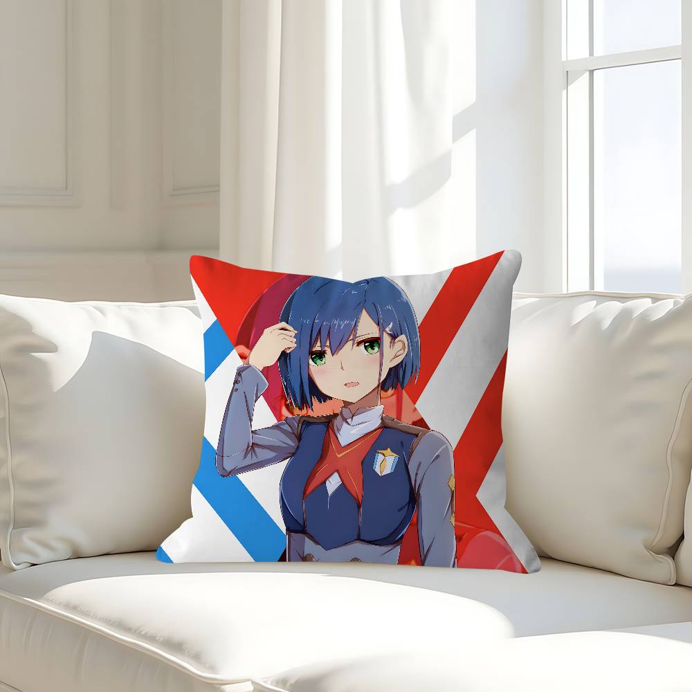 D-DARLING In The F-FRANXX Наволочка Съемная Моющаяся Наволочка – Всесезонный Мягкий Лен