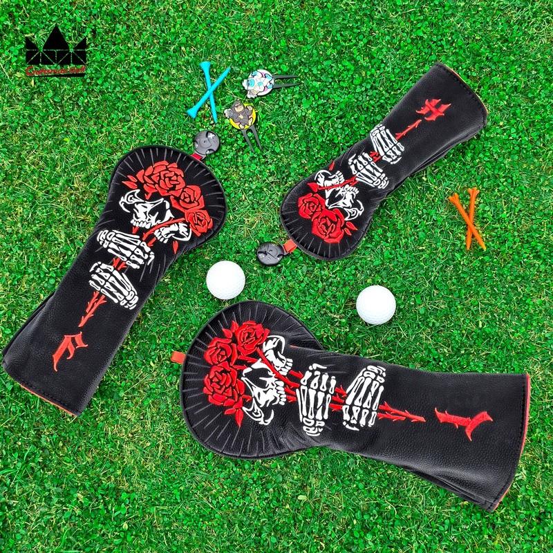 Golf Club Wood HeadCovers ,Driver ,1 3 5 Fairway Wood ,UT Cover ,Embroidery Craftsmanship