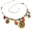 [D8927] - Дизайнерское колье «София», оранжевое
