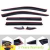 6Pcs Black Exterior Accessories,For Toyota RAV4 2019 2020-2025 Window Wind Deflector Door Visor Integrated Design Rain Sun Guard