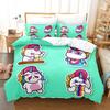 Dreamy Cartoon Cute Bedding Duvet Cover Set Full Size Comforter Sets Pink Princess Unicorn Home Bed Cover Set For Kid Bedclothes