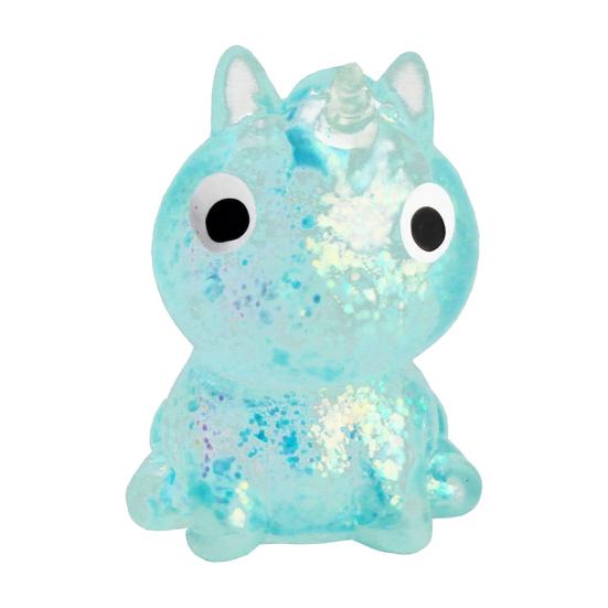 Clear Glitter Horse Squeeze Toy Anxiety Relief Stress Sugar Ball Soft Stretchy Horse Sensory Pinch Toy Home Office Relaxation Tool