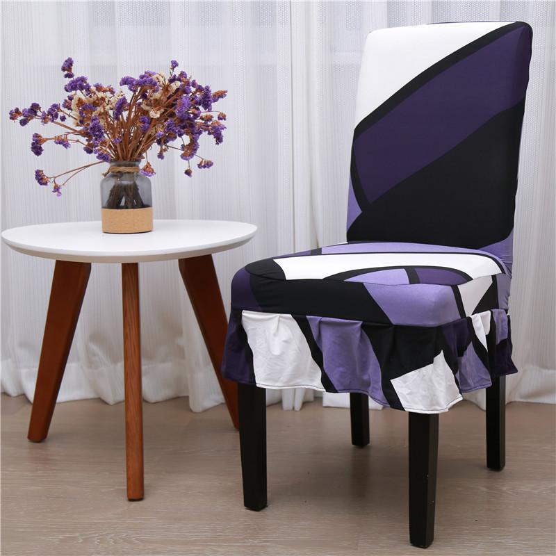 Elastic One-piece Skirt Chair Cover Short Skirt Chair Cover Hotel Hotel Anti-stained Chair Cover Wedding