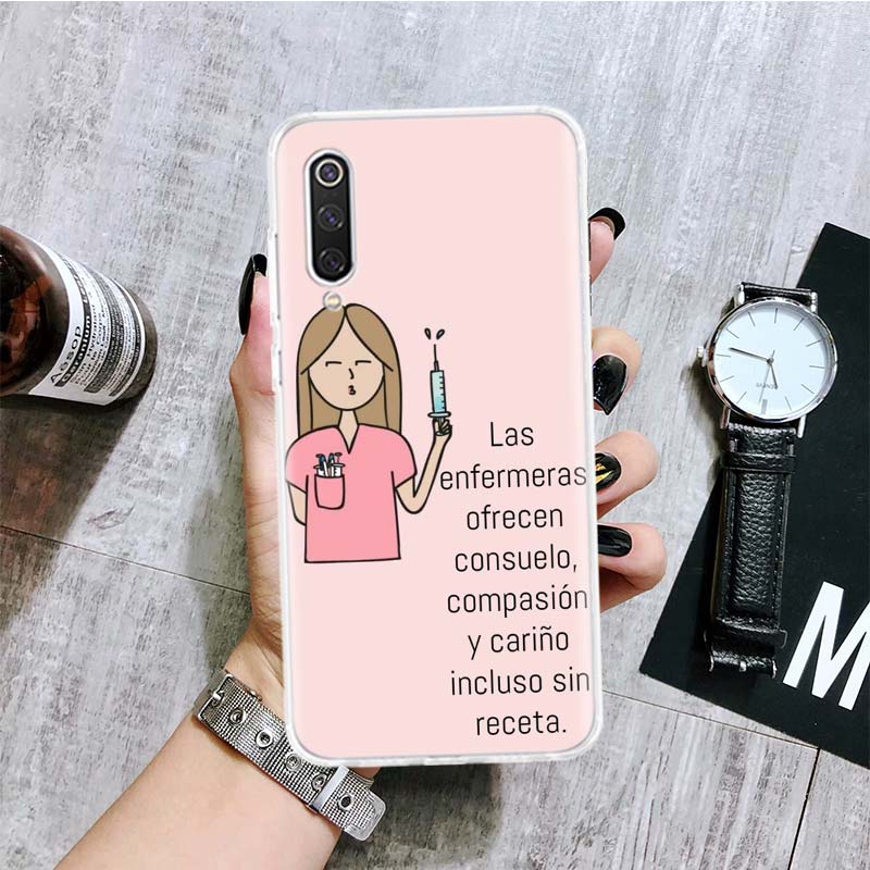 Смешной Чехол для Телефона Медсестра Доктор Медицина Для Xiaomi Redmi Note 15 14 13 12S 12 Pro Plus 11S 11E 11 11T 10S 10 Арт Мягкий Узор Cov