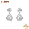 Танциз стерлингового серебра 925 пробы циркон серьги серьги-капли для женщин подарки на свадьбу