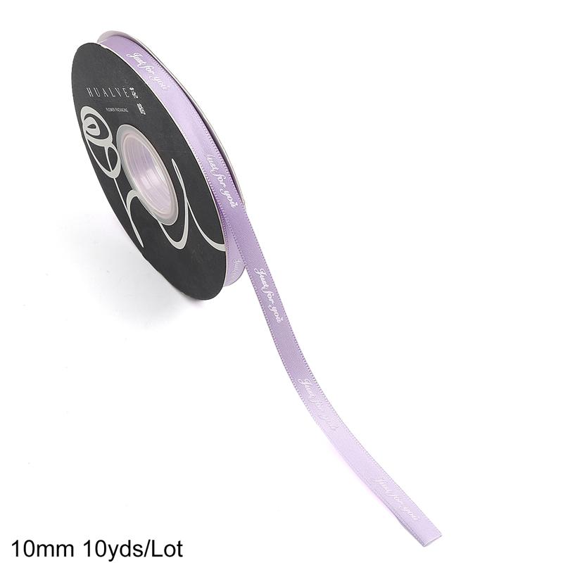 10yards/bag 10mm Classic English Pure Color Ribbon For Flower Gift Packaging Hair Rope Accessories