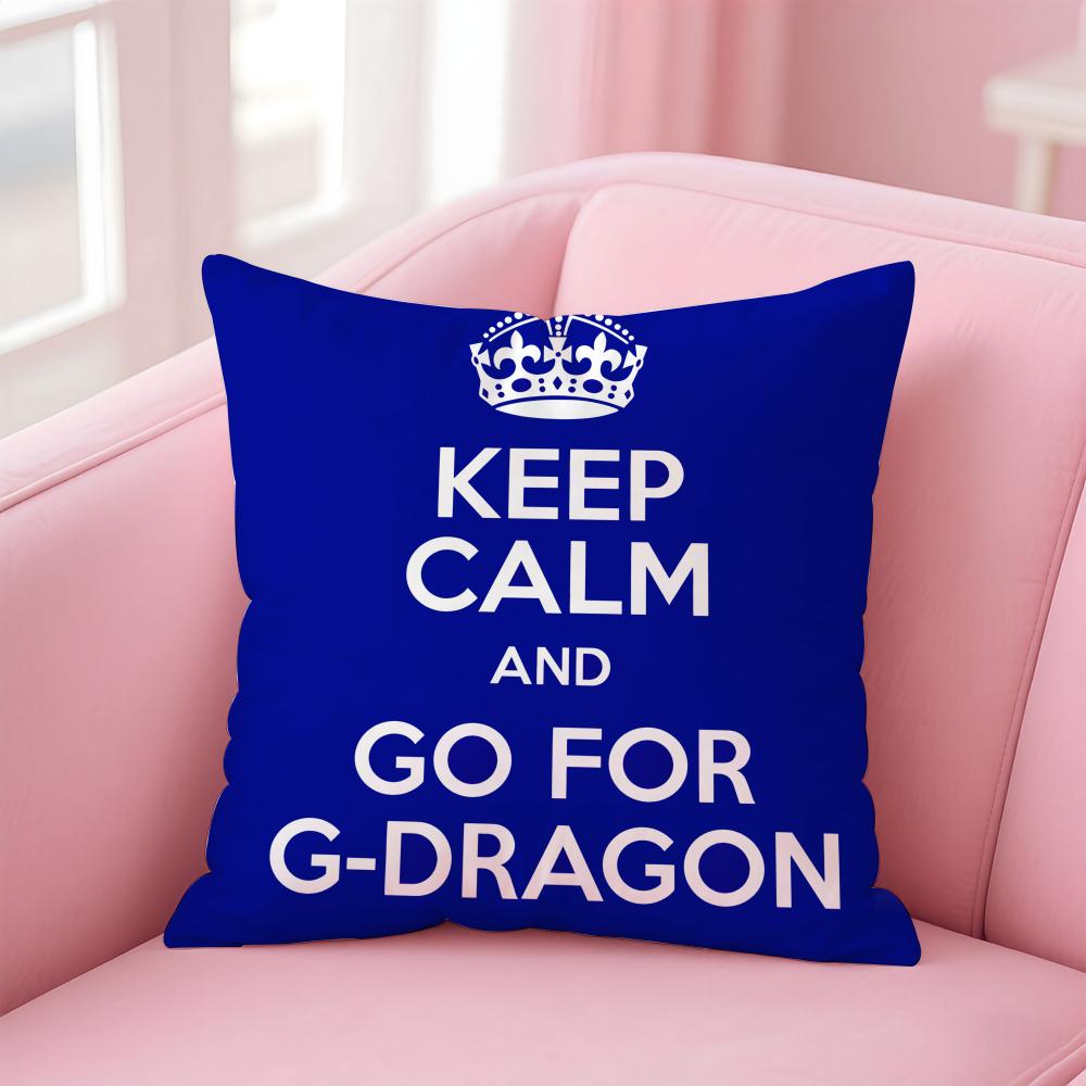 Модная Минималистичная Повседневная Чехол для Подушки Аниме K-Keep Calm Наволочка Мягкая Приятная Ткань и Скрытая Молния