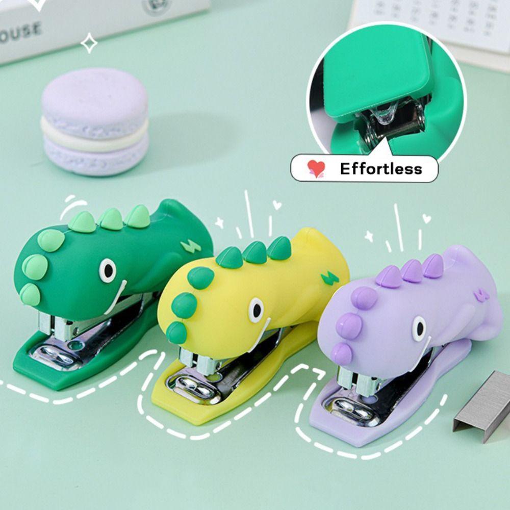 Use 10# Staples Stapler Panda/Astronaut/Dinosaur Stapling Machine Bookbinding Supplies
