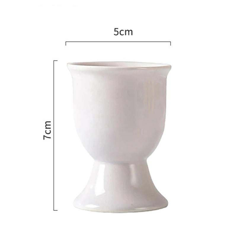 Ceramic Egg Cup Holders Macaron Color Creative Serving Cups Ins Style Egg Holder Cup Breakfast Banquet Eggs Base Kitchen Gadgets
