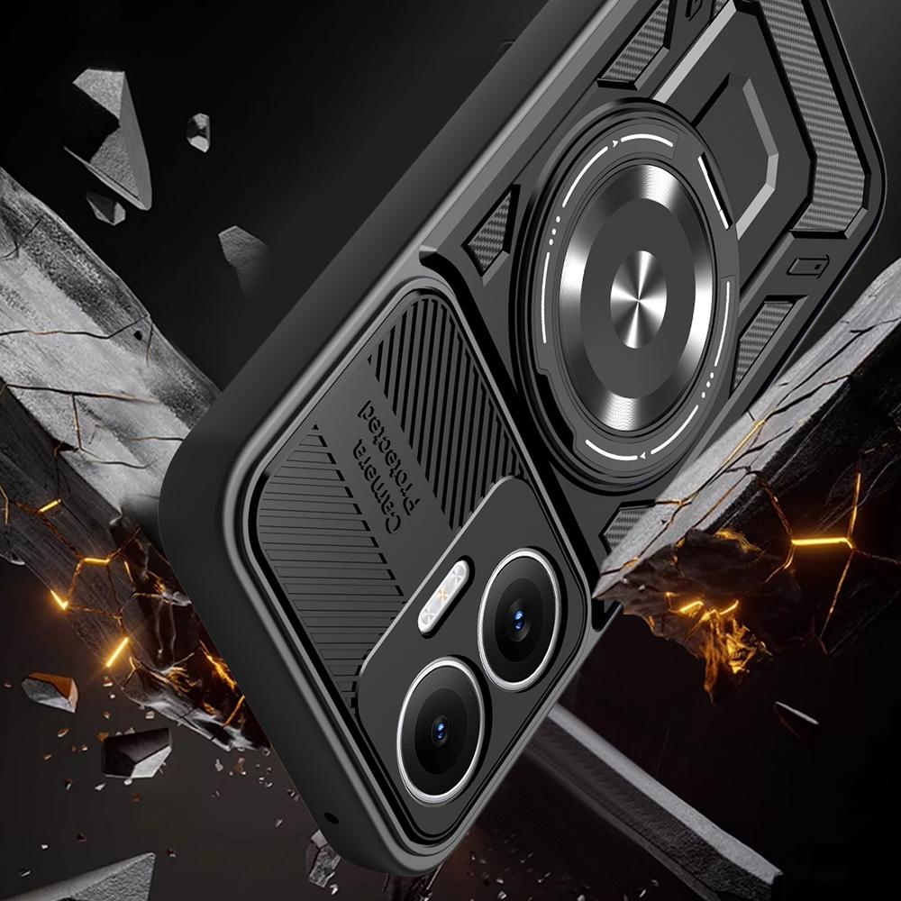 Для Xiaomi Redmi Turbo 4 Pro 5G Магнитный чехол Вращающаяся подставка ТПУ+ПК Чехол для телефона