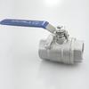 201/304 Stainless Steel Female Thread Ball Valve, Two-Piece, Available in 1/2", 3/4", 1", 2" (DN15-20)