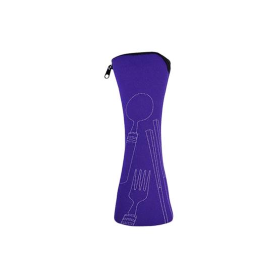 Cutlery Storage Bag Tableware Cloth Bags Zipper Design Portable Washable Storage Pouch for Fork Spoon Chopsticks Office Car Camping Travel Utensil