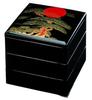 Jubako Hinode Pine X X Made In Japan J-kitchens 3-Tier 8-inch (Stacked Box), Houtoku, Design, 24.2cm 24.2cm 19.5cm,