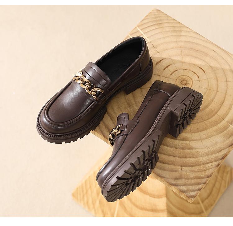 Модные женские туфли-оксфорды в стиле лолита на платформе, женские туфли на толстой подошве, женские туфли-лоферы из блестящей/матовой кожи, мокасины с цепочкой, кроссовки jk для женщин