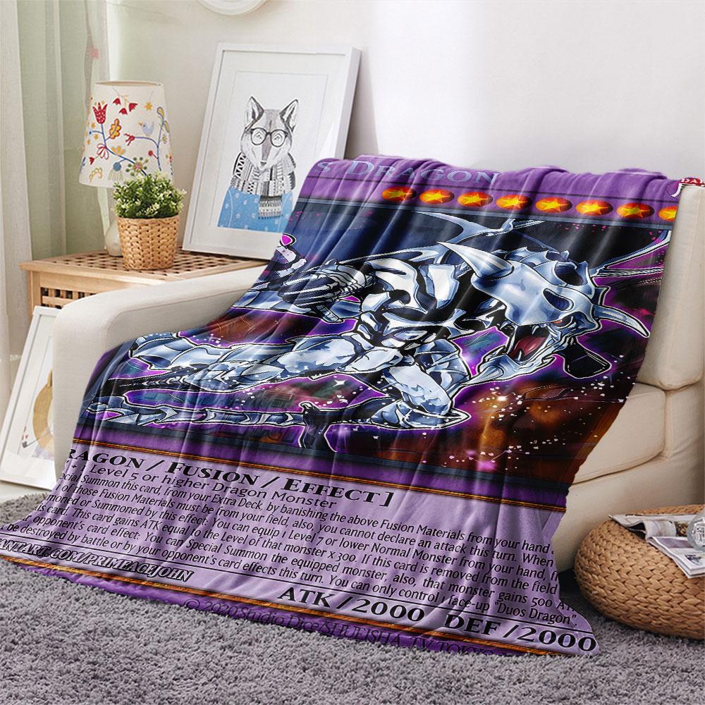 Soft Game King card pattern knitted blanket, high-quality and comfortable blanket, a gift for family and friends